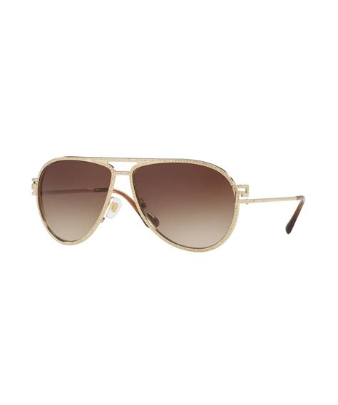 versace ve2171b 125213 62 pale gold aviator sunglasses|Versace VE 2161 125213, Buy Online at Glassandlens.com.